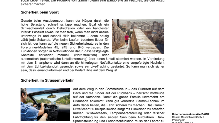 Safety First: Wie smarte Technik von Garmin den Alltag sicherer macht