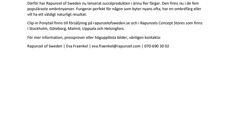 Rapunzel släpper succéprodukt i fler färger