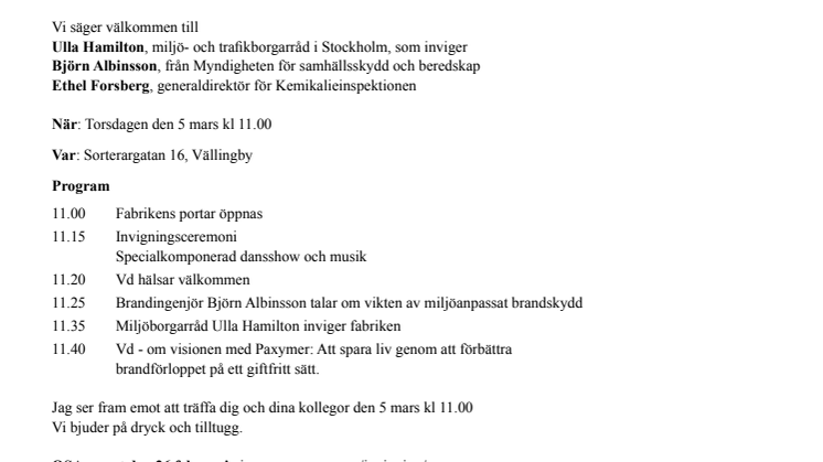 Inbjudan