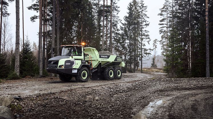 Volvo HX04 vätgasdriven dumperprototyp