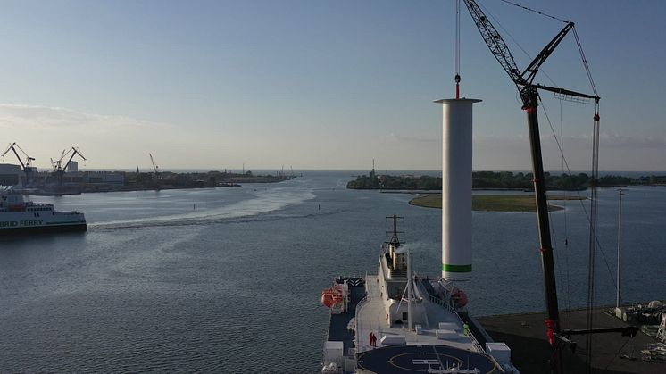 Scandlines rotor sail installation