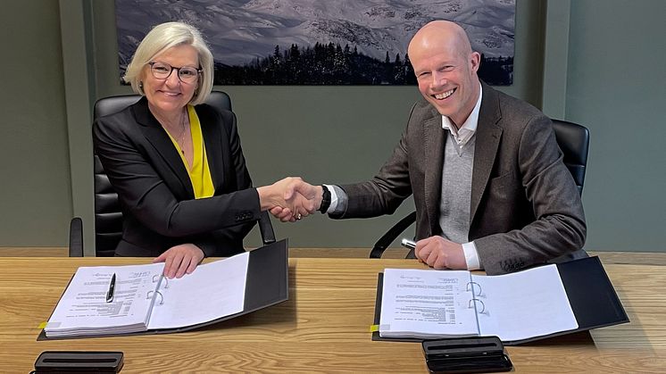 Signering av leiekontrakt