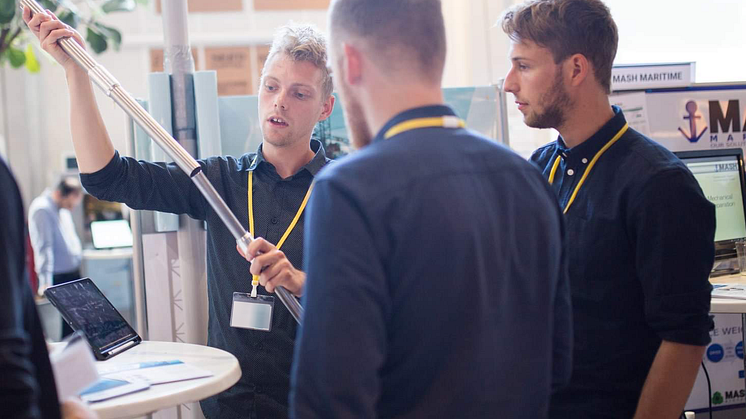 På bilden teamet bakom HexaRoot, från vänster: Rasmus Lundgård, Frederik Warburg