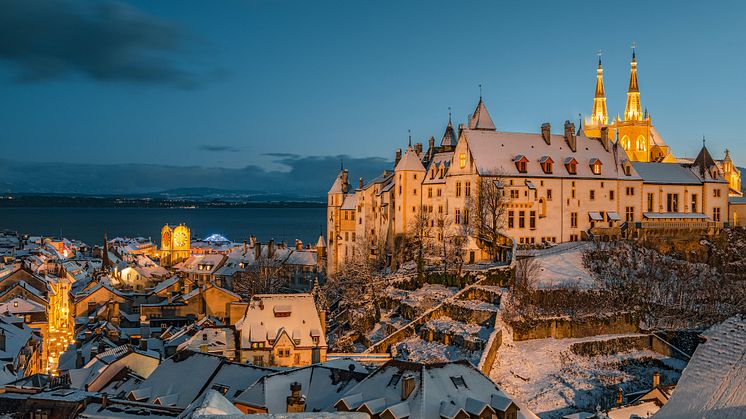 Winterabend Neuenburg 