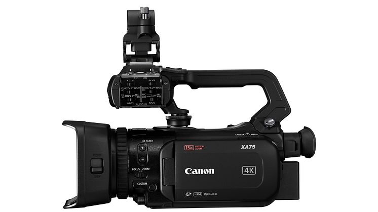 Canon XA75 LEFT SIDE