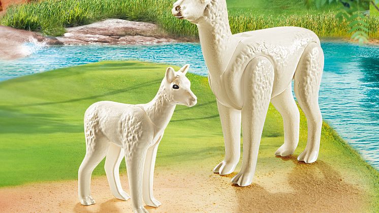 Alpaka mit Baby (70350) von PLAYMOBIL