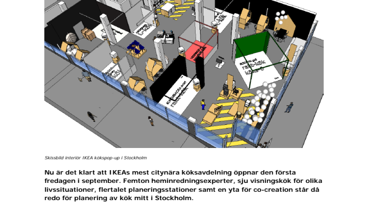 IKEAs kökspop-up öppnar 1 september 