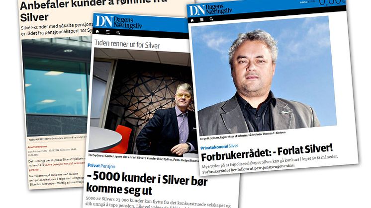 Faksimile, E24.no og DN.no, 25. august 2016