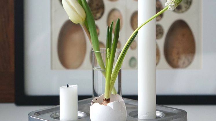 Stumpastaken Fyran från Born in Sweden blir en fin detalj på påskbordet. 