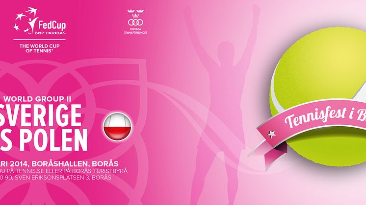 Fed Cup-laget är klart, Sverige-Polen i Borås 8-9 februari 2014