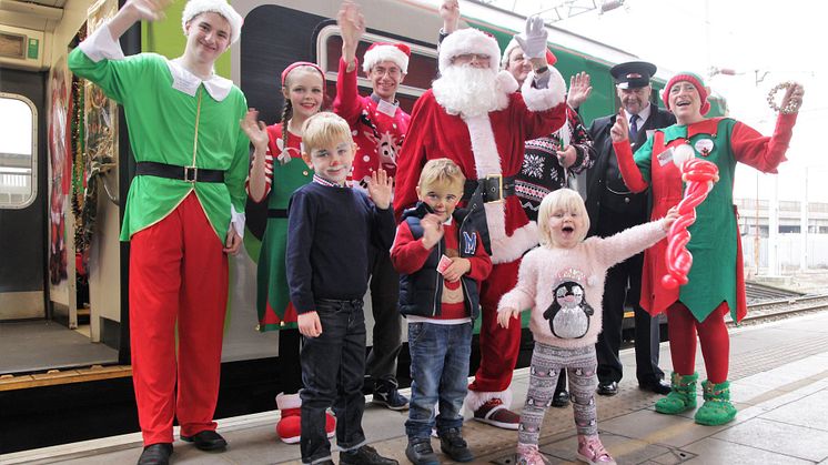 Families invited to join Santa’s festive train on the Marston Vale Line