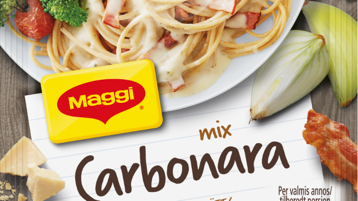Pasta Carbonaran valmistaminen on vihdoin superhelppoa - Uusi Maggi Mix nyt kaupoissa