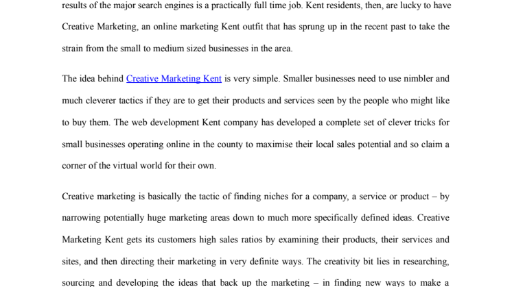 Web development Kent company delivers right on the money