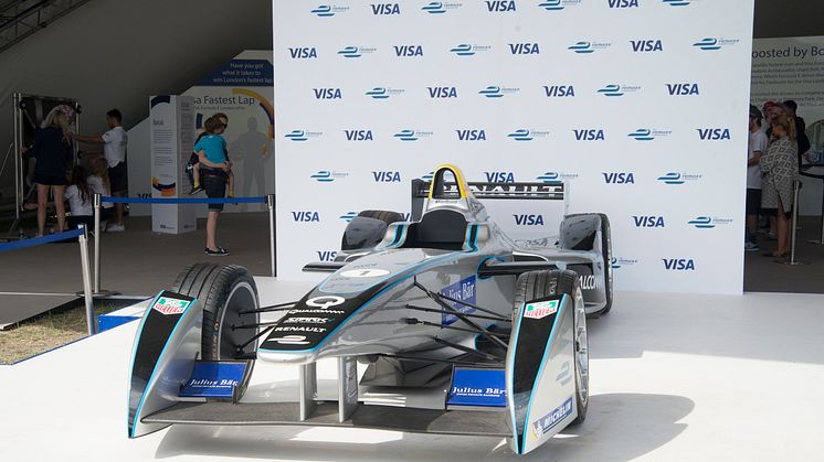 Card payments at the 2015 FIA Formula E Visa London ePrix
