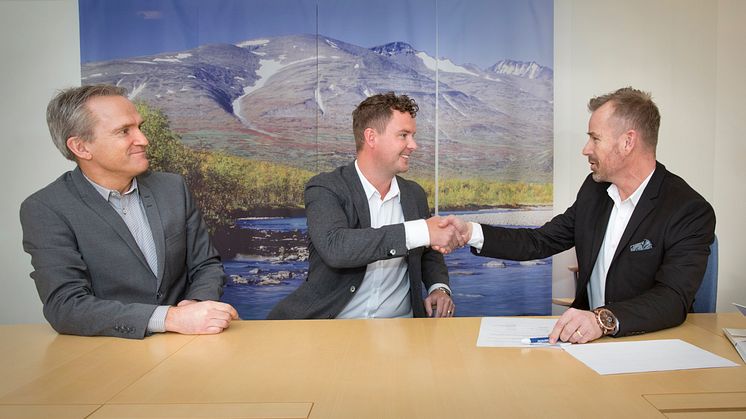 Anders E Johansson, Johan Granberg och Robert Lindkvist DB Schenker 