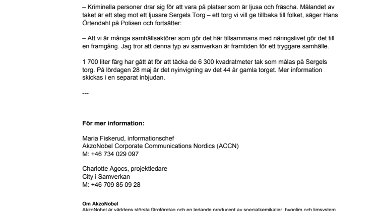 Polisen ser nytta med upprustning av Sergels torg 