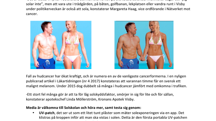 Solskolan om det ”dolda” solandet - det är brännskadorna som dödar