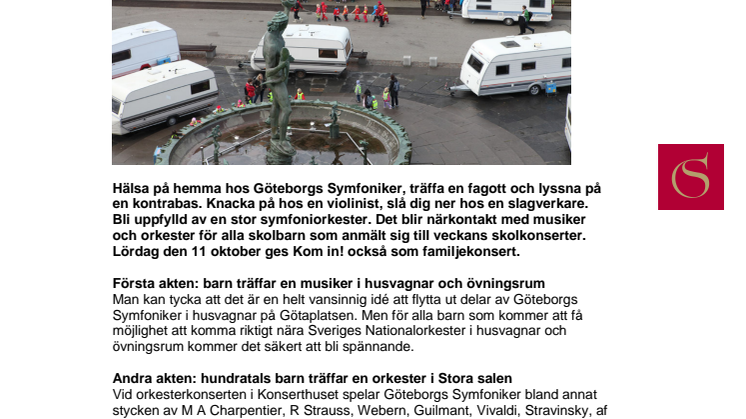 Göteborgs Symfoniker spelar i husvagnar