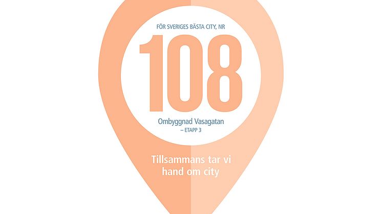 Snart är vi klara med tredje etappen längs Vasagatan!