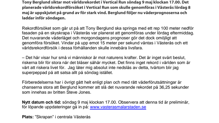 Tony Berglund kämpar mot vinden