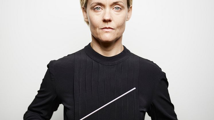 Mari Götesdotter spelar titelrollen i föreställningen Ortrud Mann. Urpremiär i Kuben på Malmö Live den 9 oktober. Foto Johan Sundell