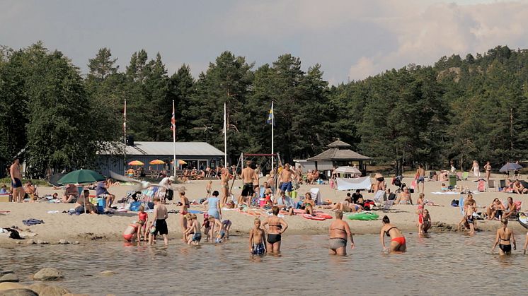 Smitingens havsbad med sandstrand, Härnösand, Höga Kusten