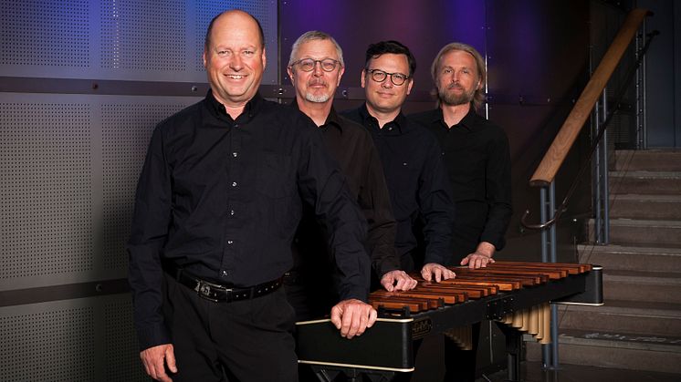 Anders Dahlstedt, Lars Gärd, Martin Orraryd och Petter Svensson spelar gärna även kammarmusik tillsammans. Foto: Mats Gripenblad/SON.