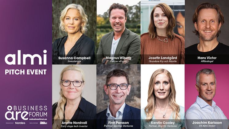 12 start-up bolag tävlar om 100 000 kr i Almi Pitch!
