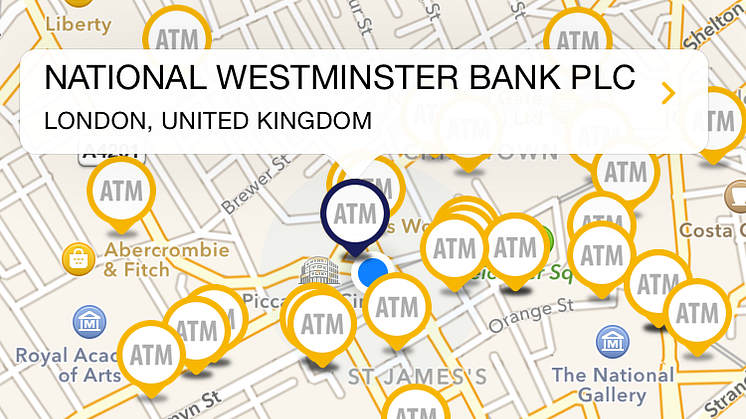 Visa Travel Tools App_ATM Locator