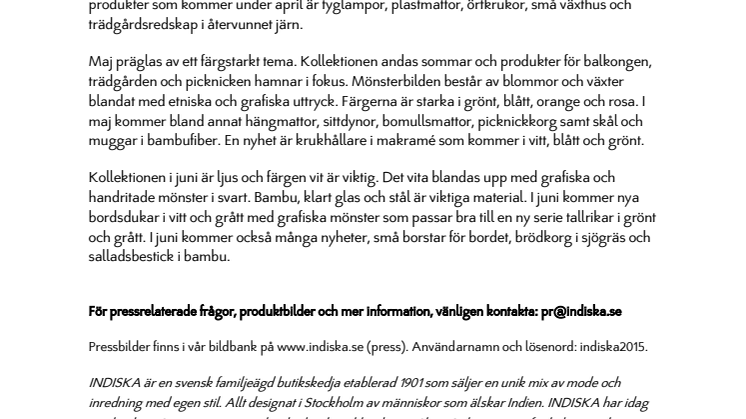 Sommar hos INDISKA - Inredning 