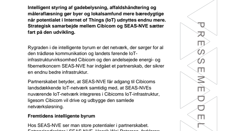 Nyt partnerskab baner vejen  for mere intelligente byrum