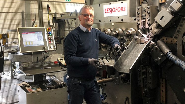 Henrik Berner, försäljningschef på Lesjöfors AB, deltar på matchmaking på årets Elmia Subcontractor Connect i november.
