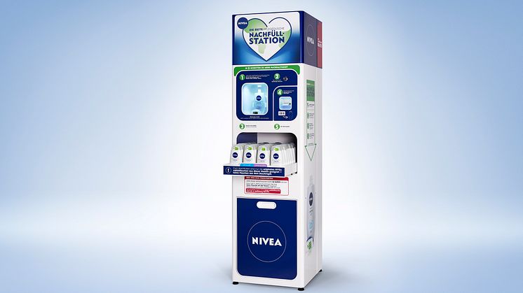 NIVEA und dm-drogerie markt testen Nachfüllstationen