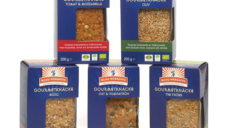 Tillskott av ekologiska gourmetknäcken i nya förpackningar 