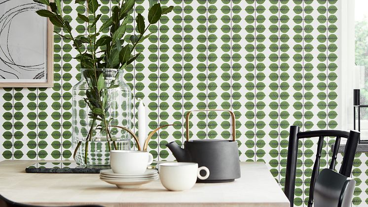 Designikonernas mönster tar plats på väggarna - Boråstapeter lanserar kollektionen Scandinavian Designers II