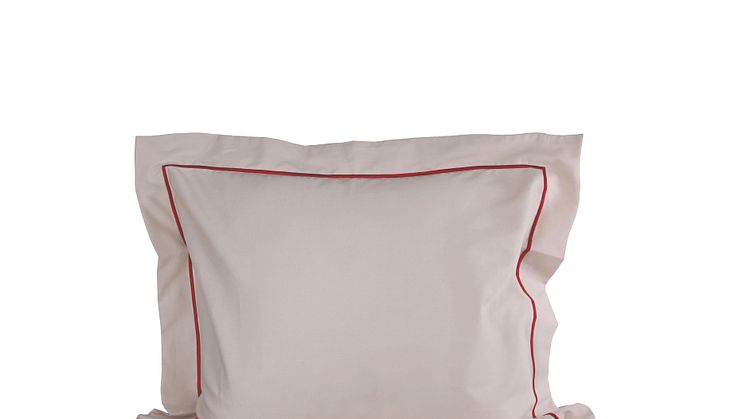 Sagaform AW24 - Carl duvet set beige/bordeaux