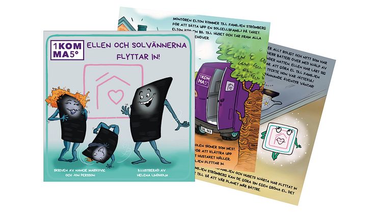 Ellen ocxh Solvännerna flyttar in_1KOMMA5° barnbok 2023