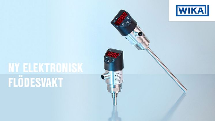 Ny elektronisk flödesvakt från WIKA