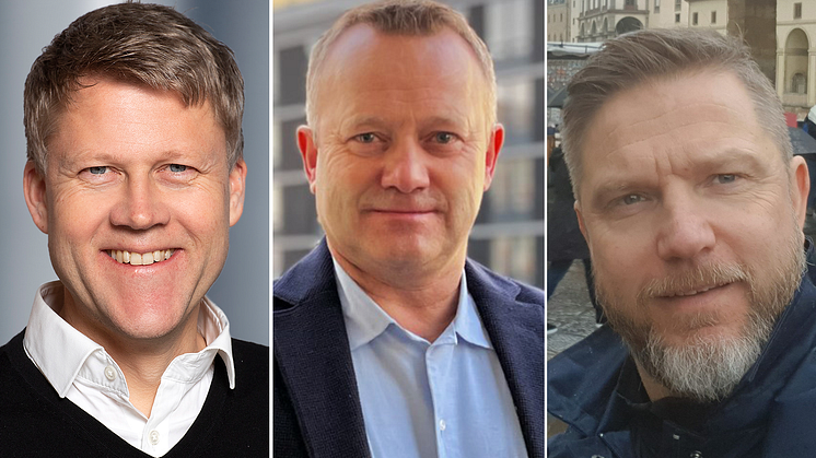 F.v. Morten Nordskag, Morten Slungård og Dag Jonny Martinsen starter alle i ny jobb i Grønn Byggallianse denne våren. Foto: Sturlason/Privat