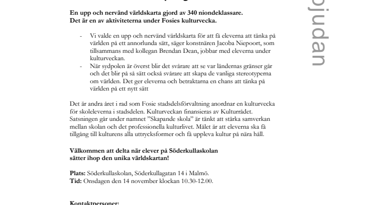340 Fosieelever skapar gemensam tavla