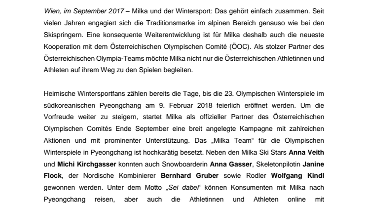 Gemeinsam das Olympische Feuer der Begeisterung entfachen