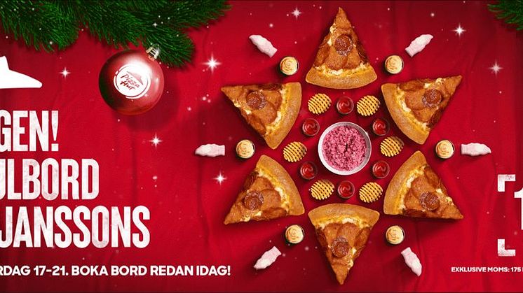 Julbord på pizza hut 2022