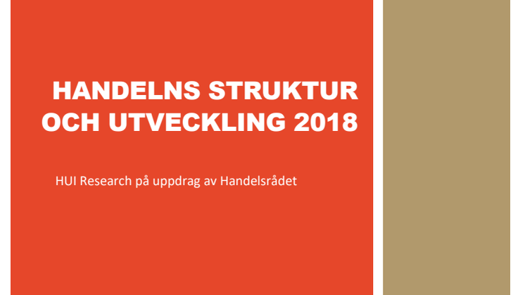 Handelns struktur och utveckling 2019