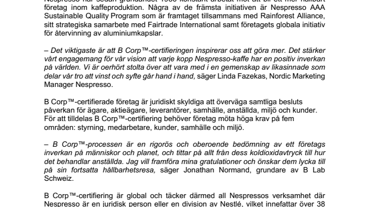 2022-04-26 Nespresso tilldelas global B Corp™-certifiering.pdf