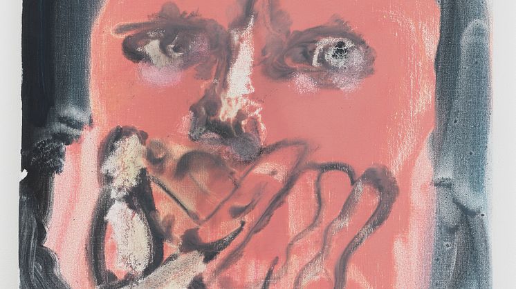 Marlene Dumas, Omegas øyne, 2018.Olje på lerret, 60x50 cm. Privat eie. © Marlene Dumas. Foto: Kerry McFate.