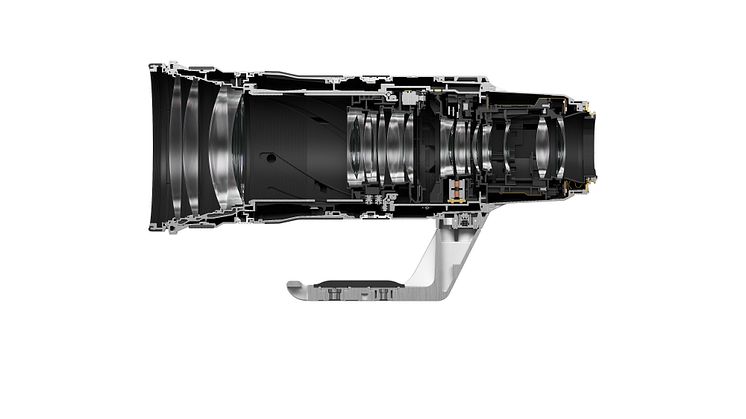 RF 100-300mm F2.8L IS USM Cross Section LEFT SIDE