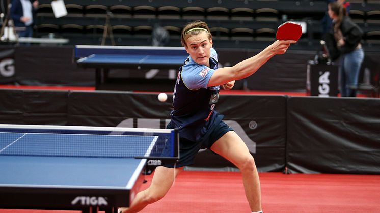 Bordtenniseleven Charlie Widing har just avslutat NIU-utbildning på Sannarpsgymnasiet. Foto: Linda Carlsson