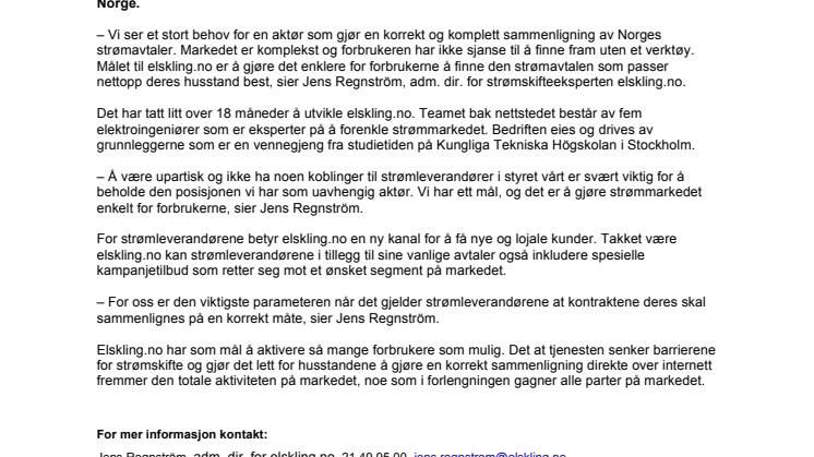 elskling.no elsker strøm!