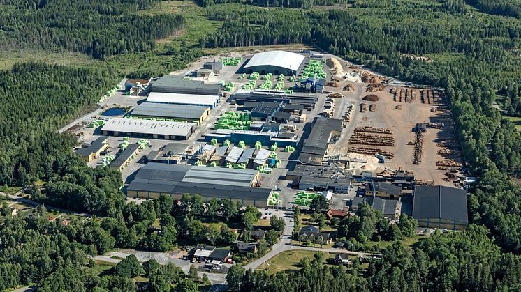Ett av Södra Skogsägares sågverk ligger i Långasjö. Foto: Jan Augustsson.