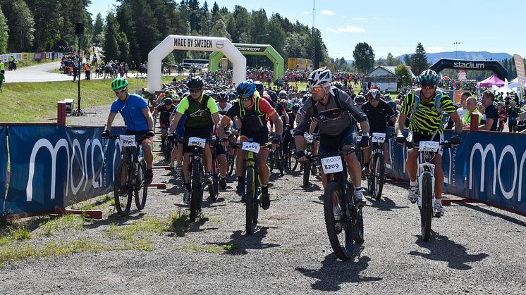 Start Cykelvasan Öppet Spår i Sälen 2017